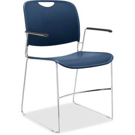 United Chair Co Chair, w/Arms, Stack, Polyshell, 22inx22-1/2inx31in, NY,  UNCFE2PCFS04
